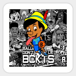 Bckts Cltr Basketball Sticker